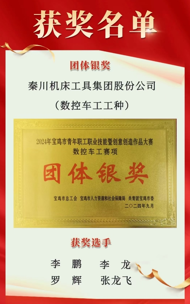 【群團工作】喜報！秦川青年在寶雞市青年職工職業(yè)技能暨創(chuàng)意創(chuàng)造作品大賽中斬獲佳績！